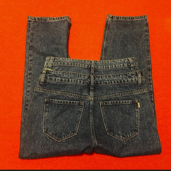 Vibrant M.I.U dark wash double waist high rise mom fit jeans NWT - Picture 10 of 13